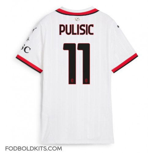 AC Milan Christian Pulisic #11 Udebanetrøje Dame 2024-25 Kortærmet